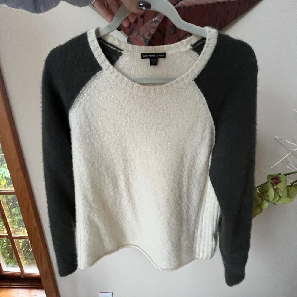 James Perse colour block Cashmere Sweater
